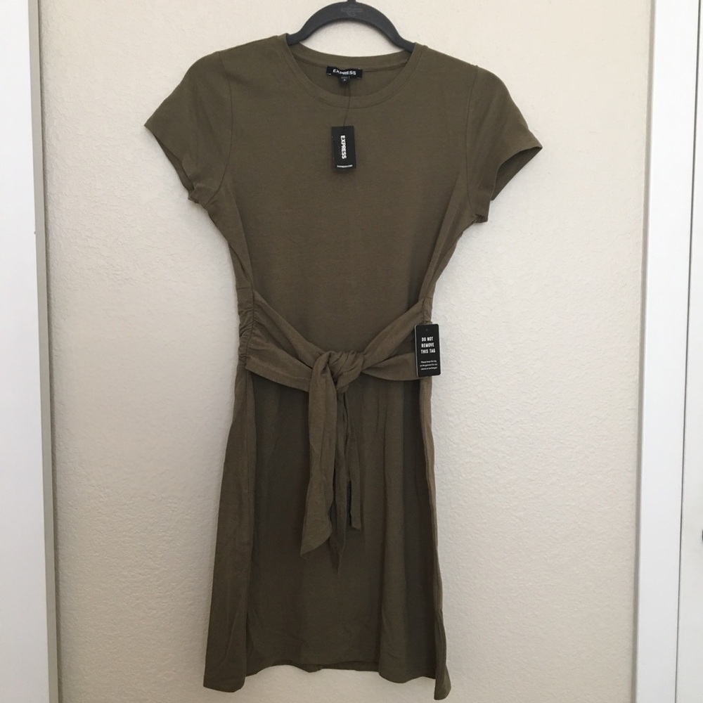 Express Tie T-Shirt Dress